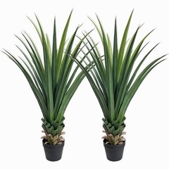 4ft Large Artificial Agave Plant, Realistic Faux Yucca Home/Office Decor 2Pack