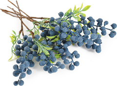 Artificial Berries, 6 Pcs Simulation Flowers Lifelike Blueberry with Stems Fake