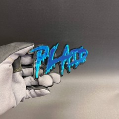 1x PLAID Custom Text 3D Acrylic Car Emblem Badge Multicolor Fender Decal