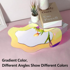 Irregular Wall Mirror Wavy Acrylic Rainbow Mirror Room Decor Aesthetic Mirrors A