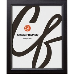 Economy, .875″ Wide Ebony Black Hardwood Picture Frame Poster Frame