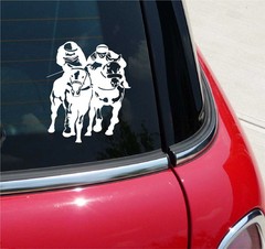 HORSE RACING JOCKEY HORSERACING BETTING GRAPHIC DECAL STICKER ART CAR WALL DECOR