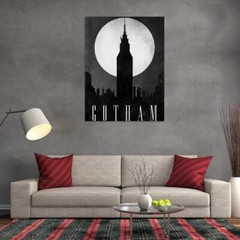 V1115 Gotham City Skyline Dark Knight Night Moon Art Decor WALL POSTER PRINT CA