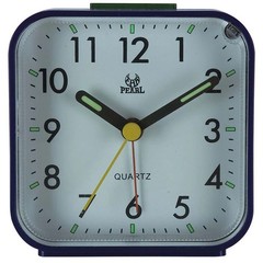 Alarm Clock LED Desk Nightlight Snooze Quiet Non Ticking Battery Powered Bedroom