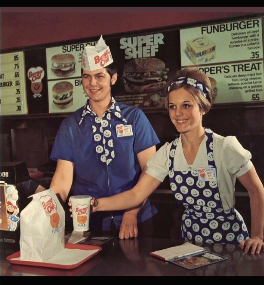 Burger Chef in the 1960s 24 X 18 Inch POSTER Wall Art
