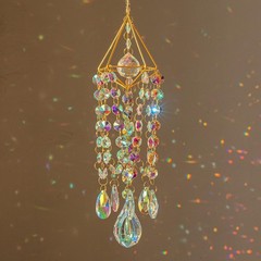 Multi-Color Crystal Suncatcher – Irregular Hanging Decor for Whimsical Spaces