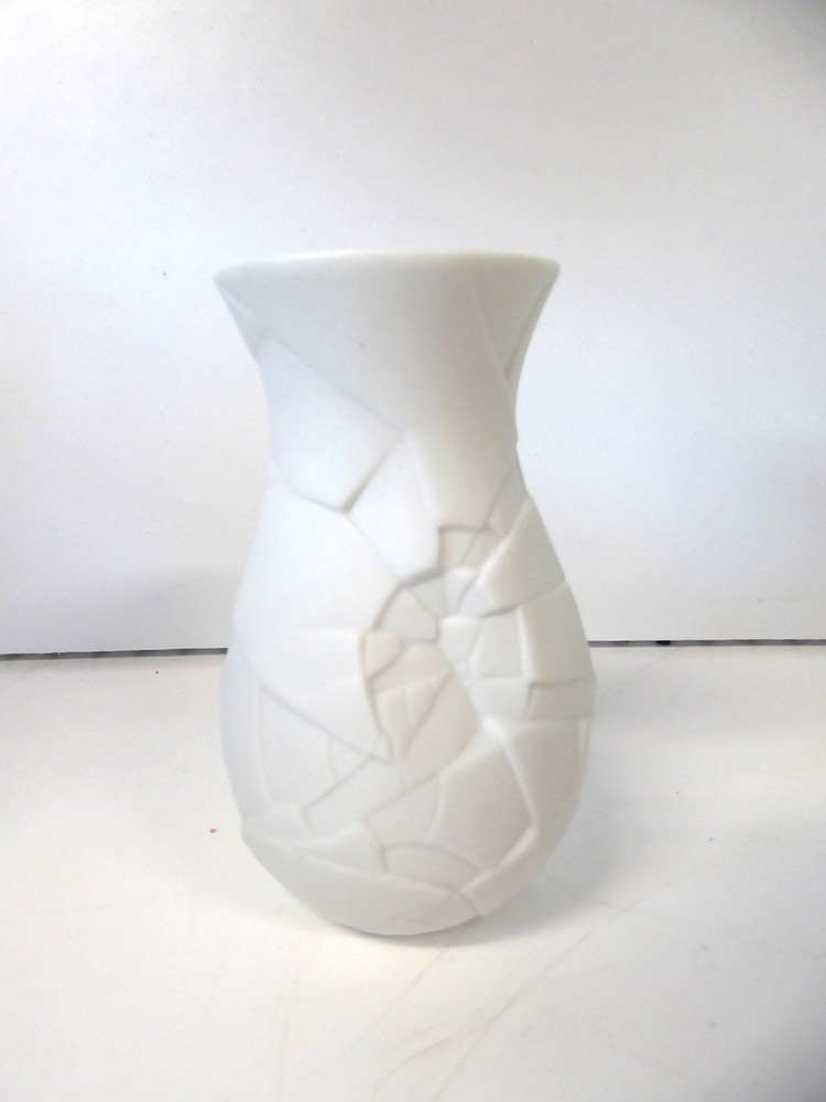 Rosenthal Vase Of Phases Miniature Porcelain White Satin 4 inches