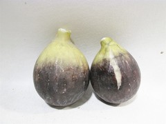 Old Italian Alabaster Stone Fruit Natural Size 2 Figs – Nut Vegetable
