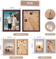 Picture Frames, 10 Pack Picture Frames Collage Wall Decor, Gallery