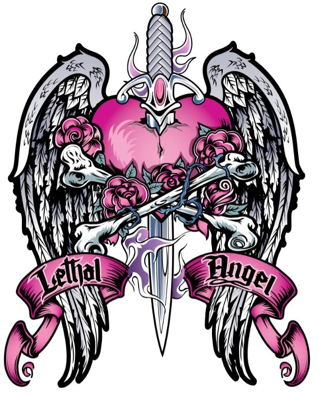 NEW LETHAL THREAT LETHAL ANGEL DAGGER MINI DECAL STICKER 2.75″x3.25″ RC00033