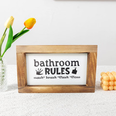 5 Pieces Funny Bathroom Signs Decor, the Perfect Mini Decorative Accent for the