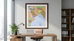 1996 CIA Map Southwest Asia Wall Art Poster Print Home Office Decor Homeschoolin