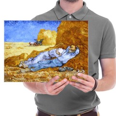 Canvas Print Pic Van Gogh Painting Repro Home Dec Wall Art Rest from Work Framed