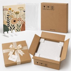 Boho Wildflower Canvas Art Modern Floral Print Custom Picture Wall Decor Gift