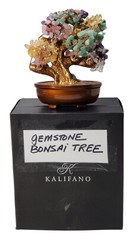 Kalifano Multi Colors Gemstone Bonsai Tree Of Life Chakra 7″ Tall Packed