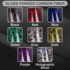 Lypumso Black Forged Carbon Fiber Vinyl Wrap, High Gloss Car Wrap Vinyl Film …