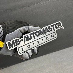 Custom Car Badge Emblem – Your Text “EDITION” Name Plate, Brushed Silver Logo