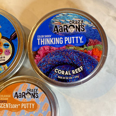 NEW SEALED LOT OF 3 Thinking Putty MIXED EMOTION, CORAL REEF, SCENT ORANGESICLE