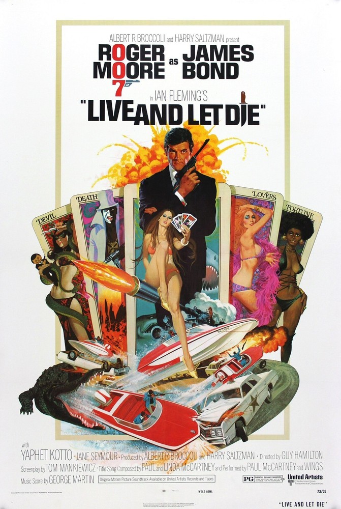 Live and Let Die Movie 007 James Bond POSTER 11×17 Roger Moore Spy Classic Art