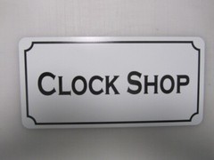 Clock Shop Metal Sign