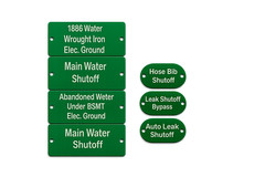 Custom engraved metal tags – electric panel, utility,HVAC, Plumbing or anything