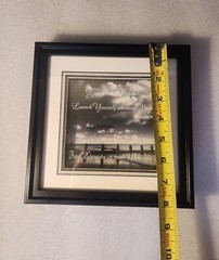 Framed Inspirational Quote 8×8 Live in the Present, Launch Yourself on every…
