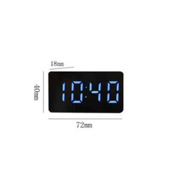 Multifunctional Table Clock Digital Alarm Snooze Mirror Display Time LED Light