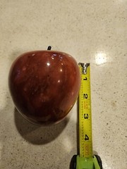 Apple from Red Smelting Natural Stone Crystal 1 lb 14 oz 3 inch Diameter