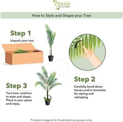 Realistic 48 in Golden Cane Palm Tree – Perfect Indoor Decoration Choice