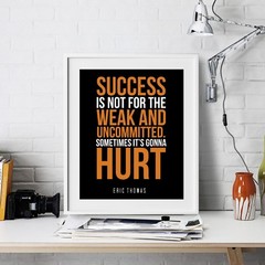 Eric Thomas Inspirational Wall Art Print Motivational Quote Poster Decor Gift