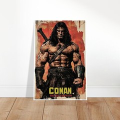 Conan the Barbarian Poster – R. Esberard Sword & Grit Art (2024)