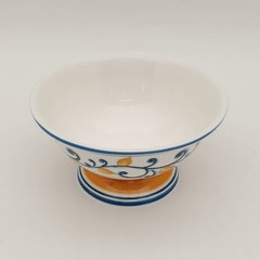 Muchoise Ceramic Decorative Bowl White/Blue