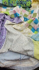 Vintage Tapestry Throw Blanket Cottagecore square scraps See All Pictures Please