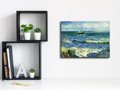 Canvas Prints Van Gogh Painting Repro Picture Wall Art Home Decor Seascape Blue