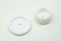 Wall Mounted Door Knob Bumper Wall Protector (WHITE/BLACK)