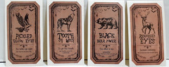 4 Halloween Apothecary Jar Potion Bottle Labels Vinyl Craft Decal Stickers (2)