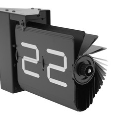 Wall Clock Tabletop Flip Clock Battery Operated Digital Display Screen New