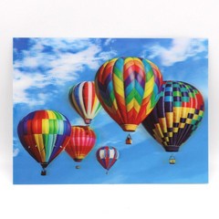 Hot Air Balloons 3D Lenticular Poster Group of 6 12 x 16 Inches Print
