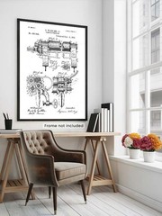 1981 – Clothes Wringer – C. Wheeler, Jr. – Patent Art Poster