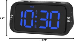Reloj Despertador Digital Para Dormitorio Facil De Configurar Atenuador 0-100%