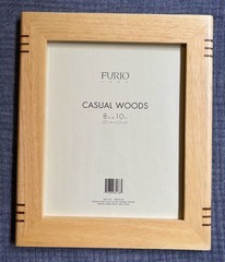 FURIO Home, Casual Woods, 8 x 10 Picture Frame, Natural Light Wood