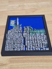 3D Printed Chicago Topography – Chicago Desk Model (7.5×5.5 inches)