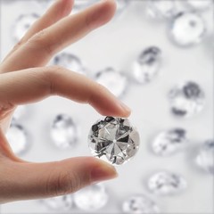 100PCS Clear Acrylic Diamonds 1in Table Scatter Gems for Wedding Vase Decor