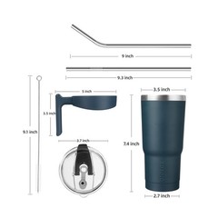 BJPKPK 20 oz Tumbler With Handle Insulated Tumbler With Lid And Str… Fast Ship