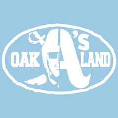 Oakland Raiders A’s Logo Die-Cut Permanent Sticker Decal Oracal 651 White 8″x5″