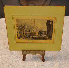 Lady Clare Vintage/Retro Green Painted Metal Foldable Easel Stand 10×10