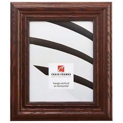 Craig Frames Traditional Ornate, 2.25″ Dark Walnut Brown Hardwood Picture Frame