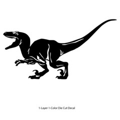 Dinosaur – Velociraptor #3, Jurassic Period 4-21″ – Die Cut Vinyl Decal Sticker