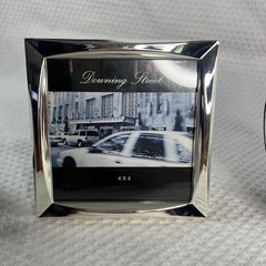 Prinz & Downing Street Silver Metal Picture Frames Set of 3 Heart & Square 4×4