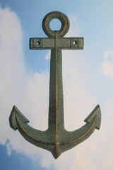2-Large Metal ANCHOR WALL PLAQUE,Maeiner Decor,Boat Style,Bath Accents,N-42